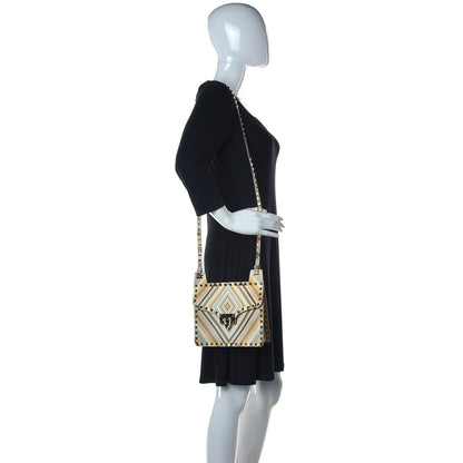 Valentino Garavani Vitello Native Couture 1975 Rockstud Crossbody Messenger Bag Multicolor 2 of 11
