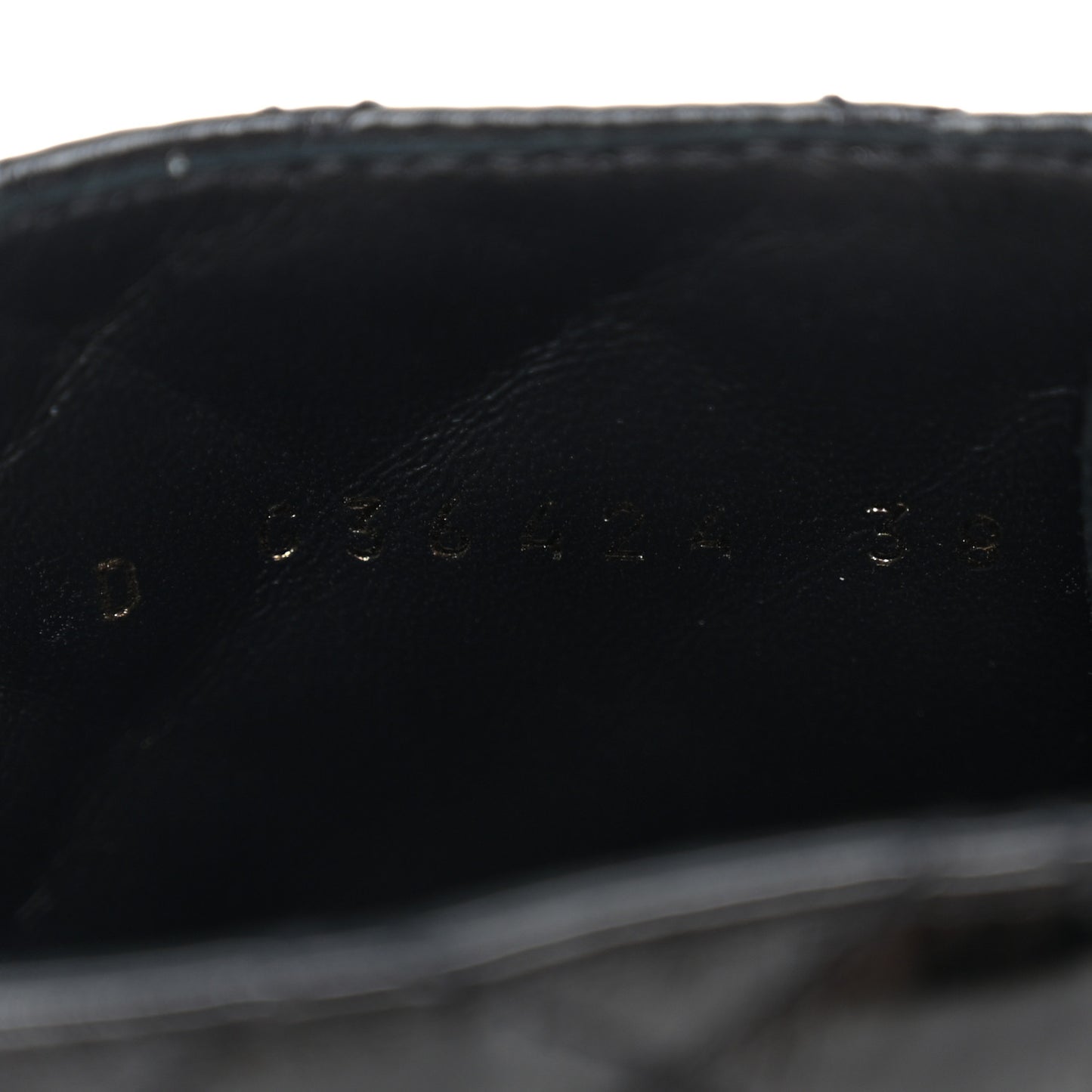Shiny Goatskin Calfskin Quilted Lace Up Combat Boots 38 Black