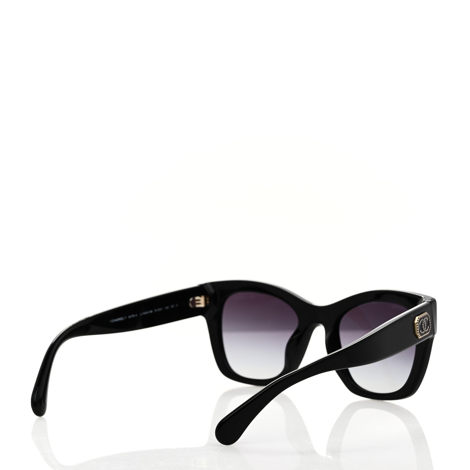 Chanel Acetate Square CC Heart Sunglasses 5478-A Black 1662494