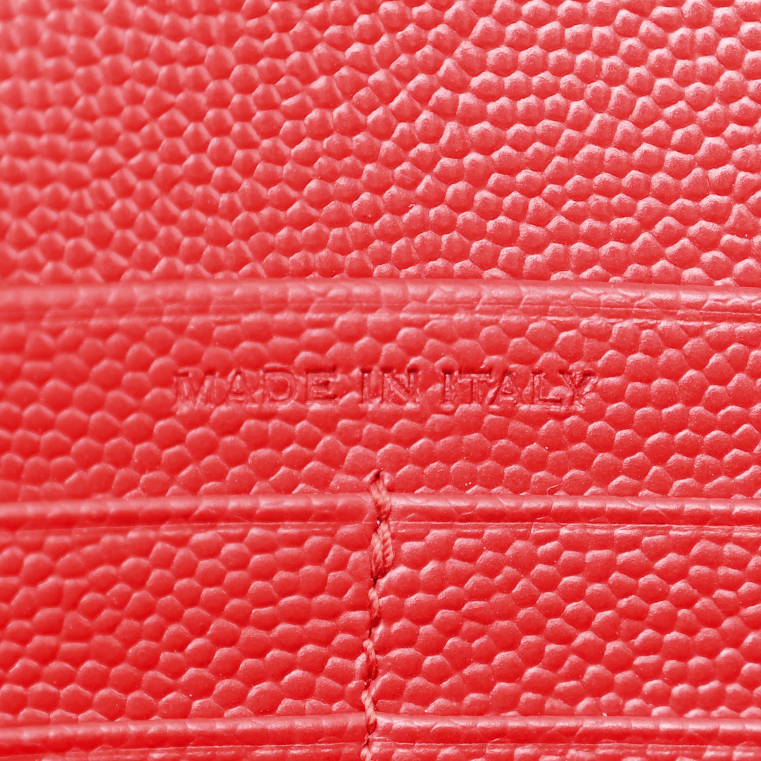 Saint Laurent Grain De Poudre Matelasse Chevron Monogram Chain Wallet New Red 8 of 14