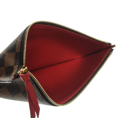 Louis Vuitton Damier Ebene Felicie Chain Wallet Zippered Insert 5 of 6
