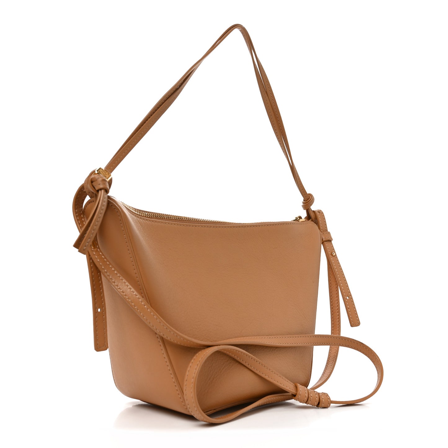 Calfskin Mini Hammock Hobo Warm Desert