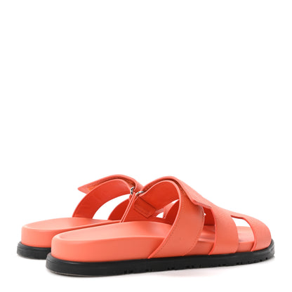 Hermes Epsom Womens Chypre Sandals 40 Rose Sorbet 5 of 10