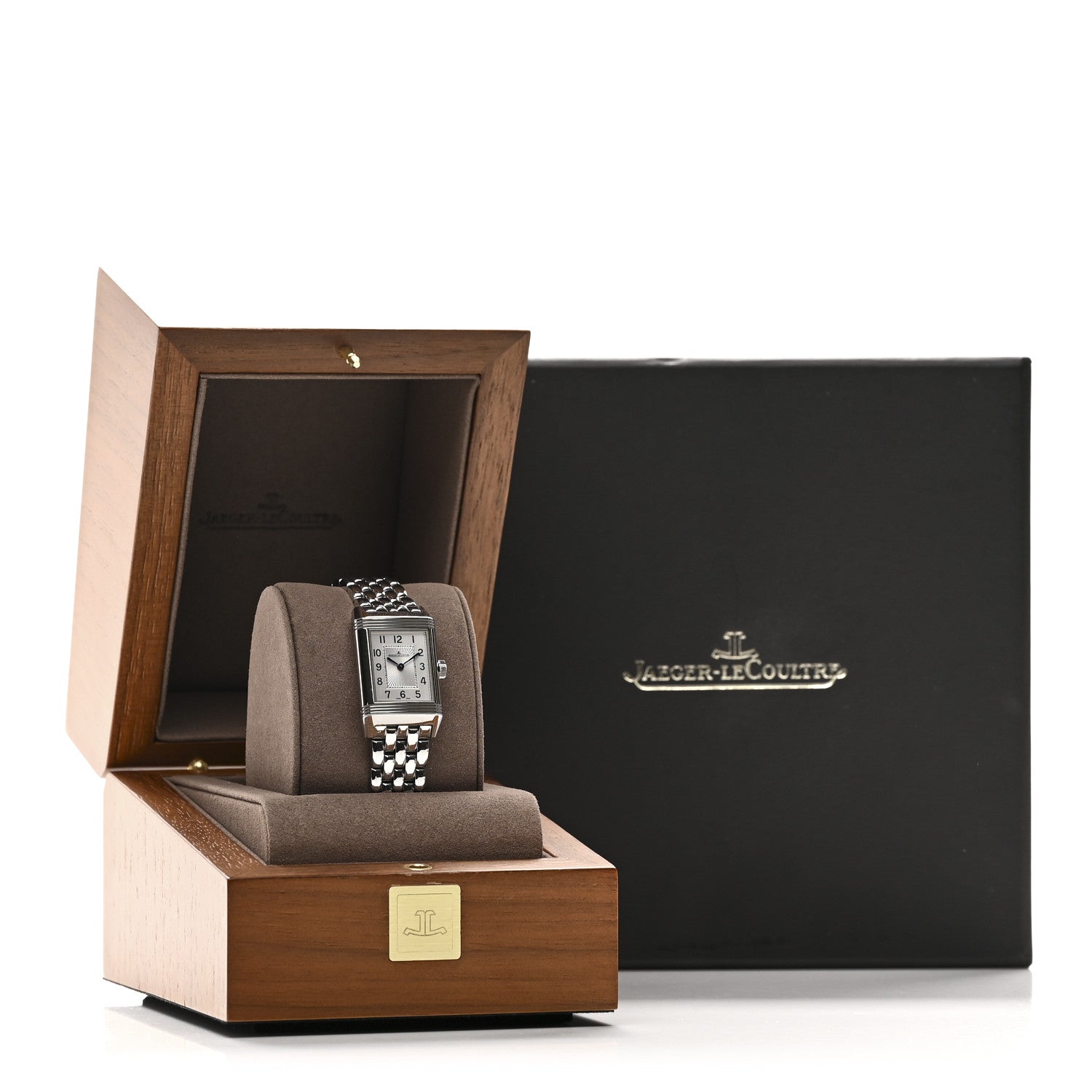 Jaeger-LeCoultre Stainless Steel Diamond 21mm Reverso Classic Duetto Automatic Watch Silver Q2668130 5 of 5