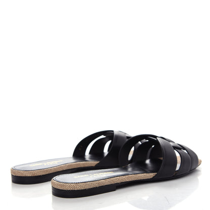 Saint Laurent Calfskin Nu Pied 05 Slide Sandals 35 Black 4 of 12