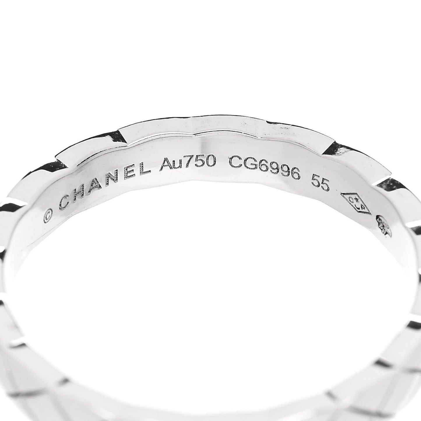 18K White Gold Mini Coco Crush Ring 55 7.25