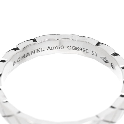 Chanel 18K White Gold Mini Coco Crush Ring 55 7.25 4 of 4
