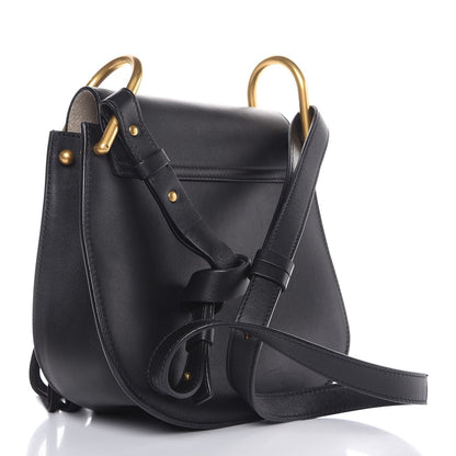 Chloe Calfskin Small Hudson Fringe Shoulder Bag Black 3 of 7