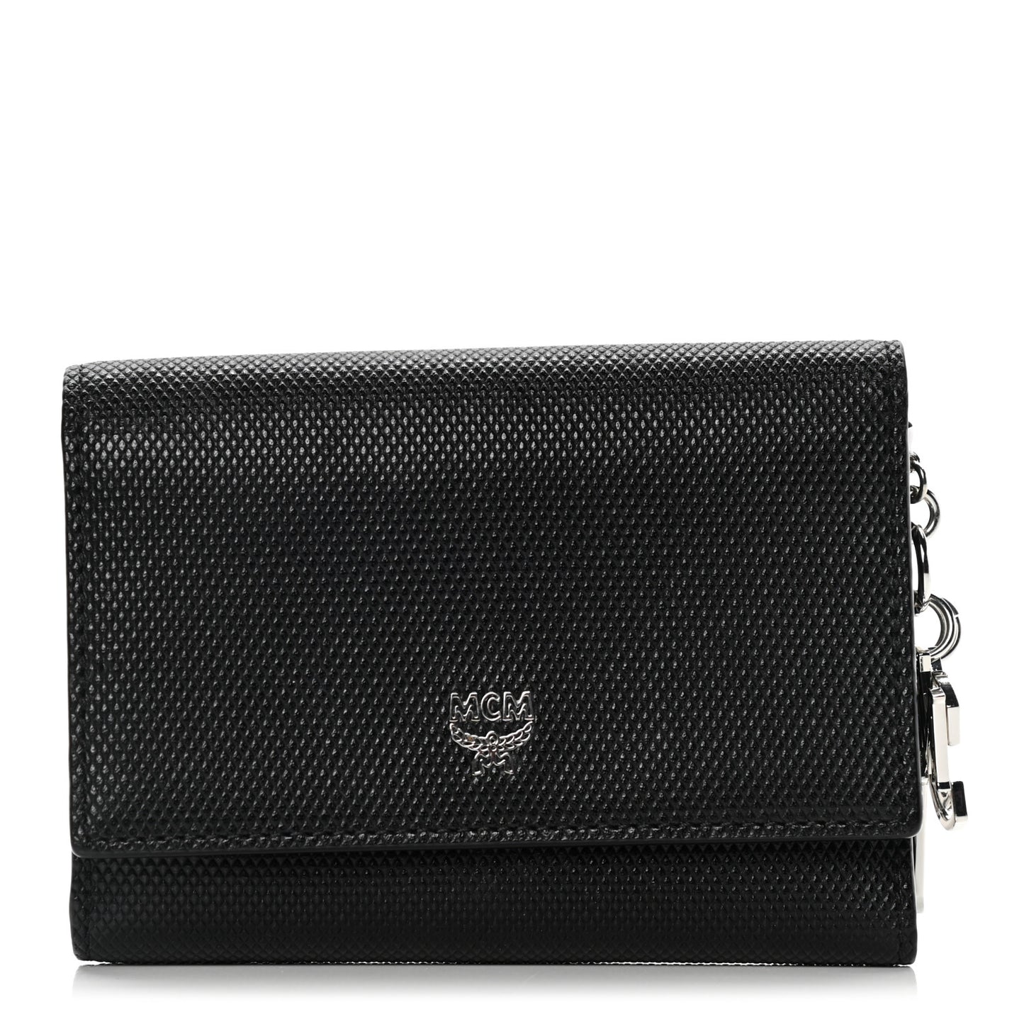 Saffiano Tri-Fold Wallet Black