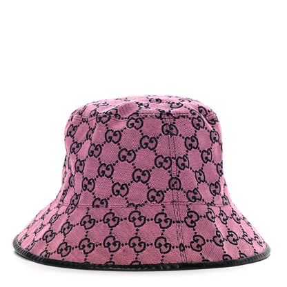 Gucci Canvas Monogram Fedora L Pink Blue 2 of 8
