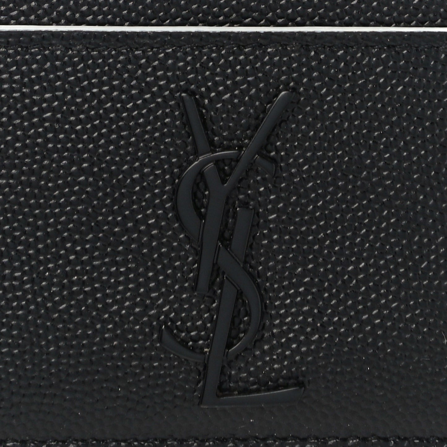 Grain De Poudre Monogram Credit Card Case Black White