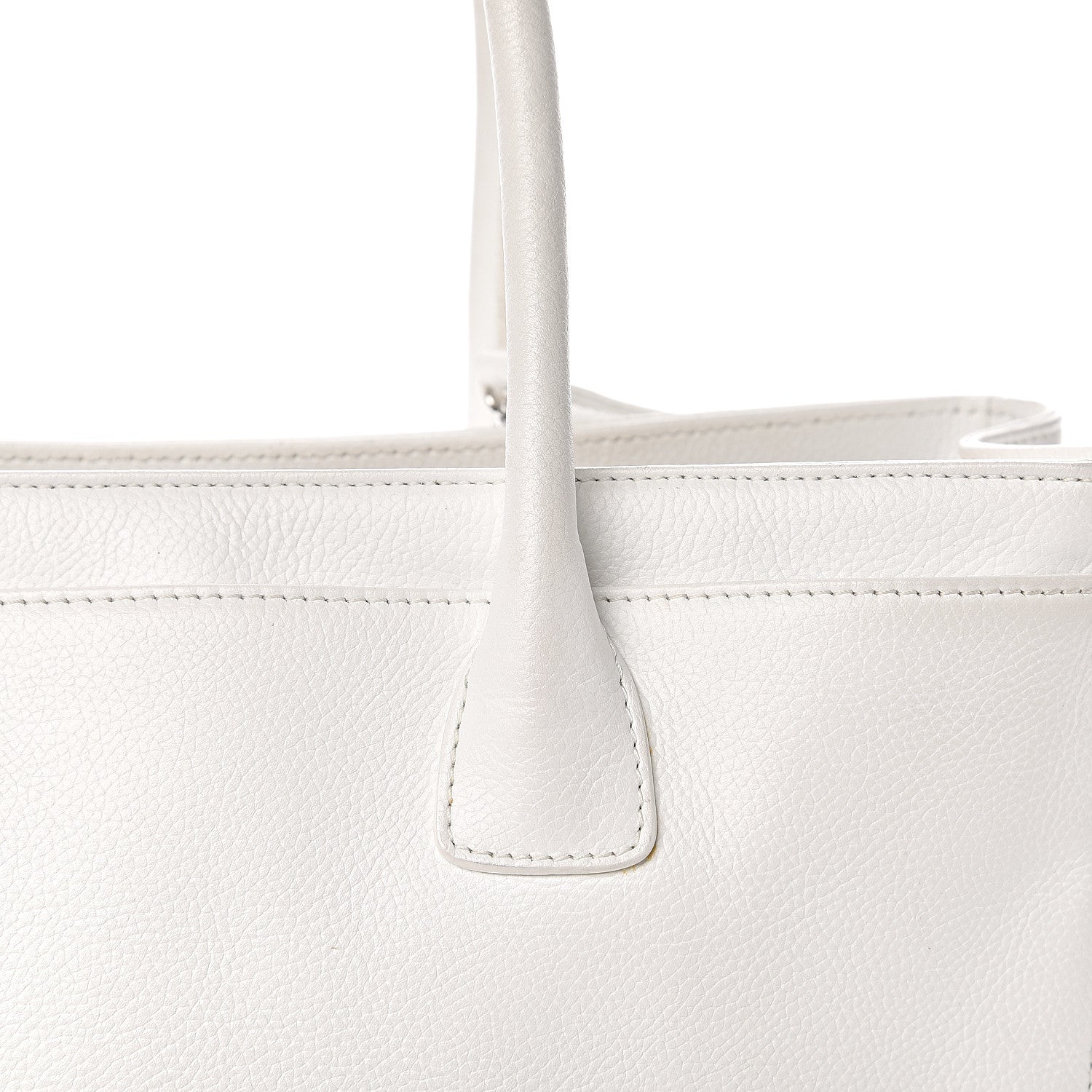 Chanel Caviar Cerf Executive Shopper Tote White 14 of 24
