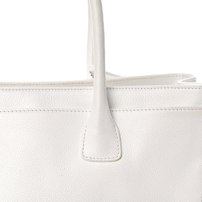 Chanel Caviar Cerf Executive Shopper Tote White 14 of 24
