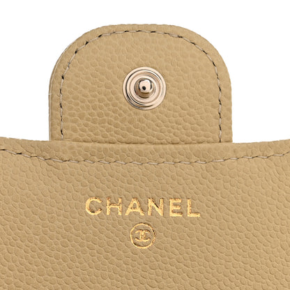 Chanel Caviar Quilted Compact Flap Wallet Light Green 6 of 8