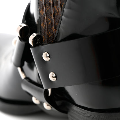 Louis Vuitton Calfskin Monogram Rhapsody Ankle Boots 38.5 Black 11 of 18
