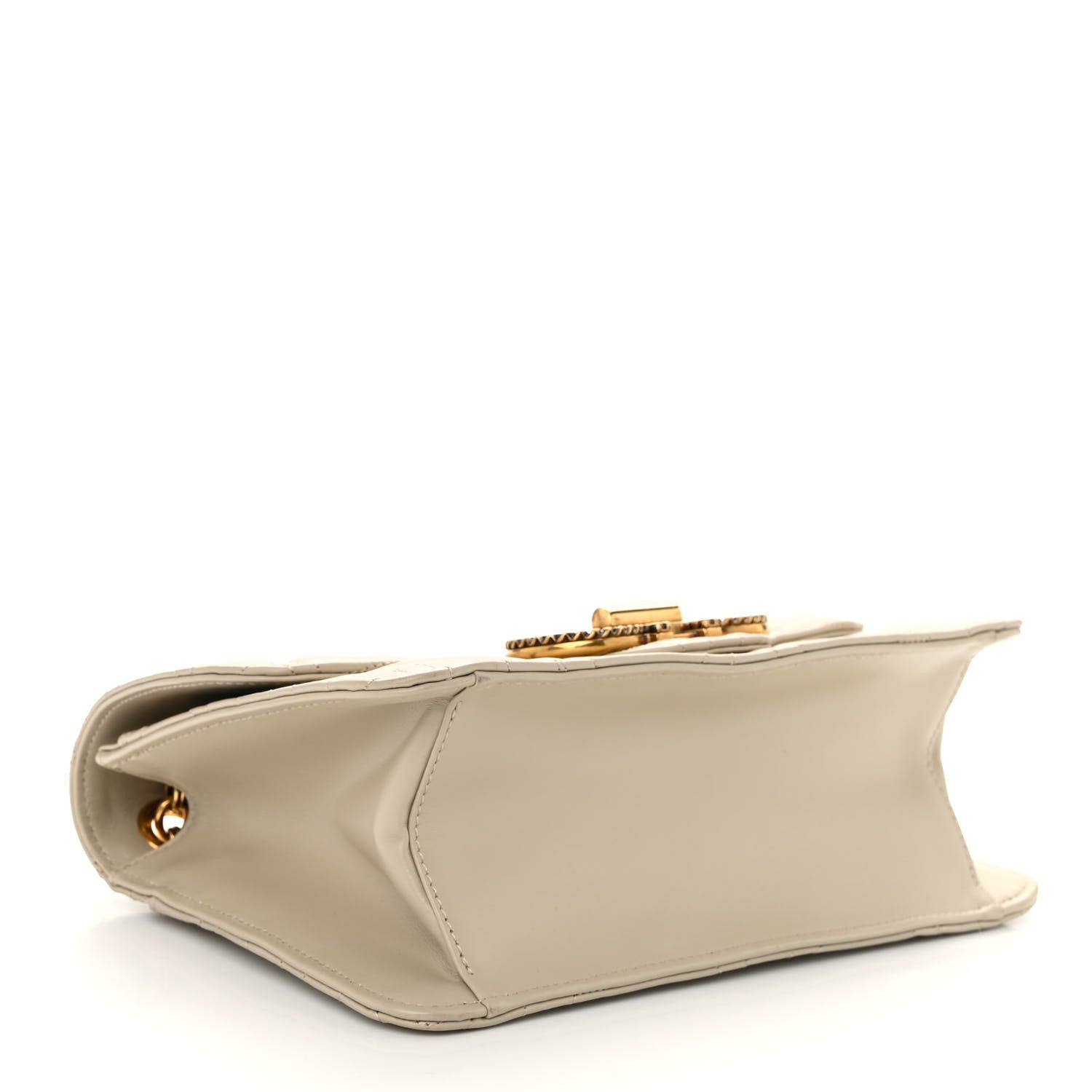 Salvatore Ferragamo Calfskin Quilted Gancini Flap Bag Peony 4 of 11