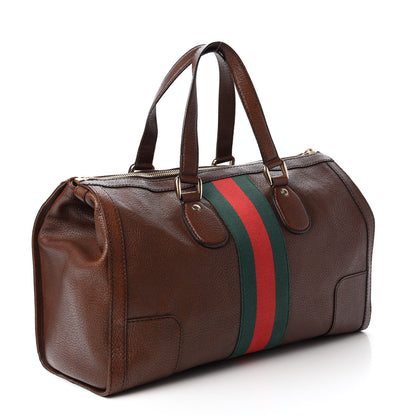 Gucci Calfskin Medium Web Seventies Boston Brown 3 of 10