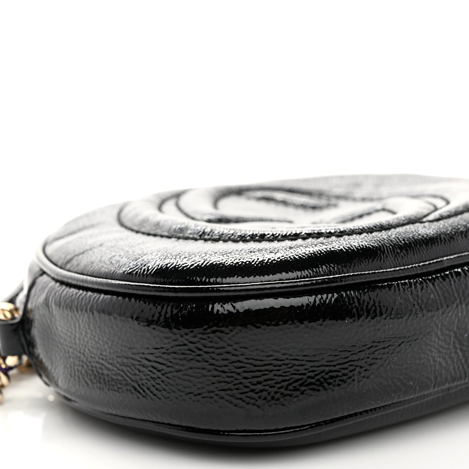 Gucci Patent Mini Soho Chain Bag Black 9 of 10