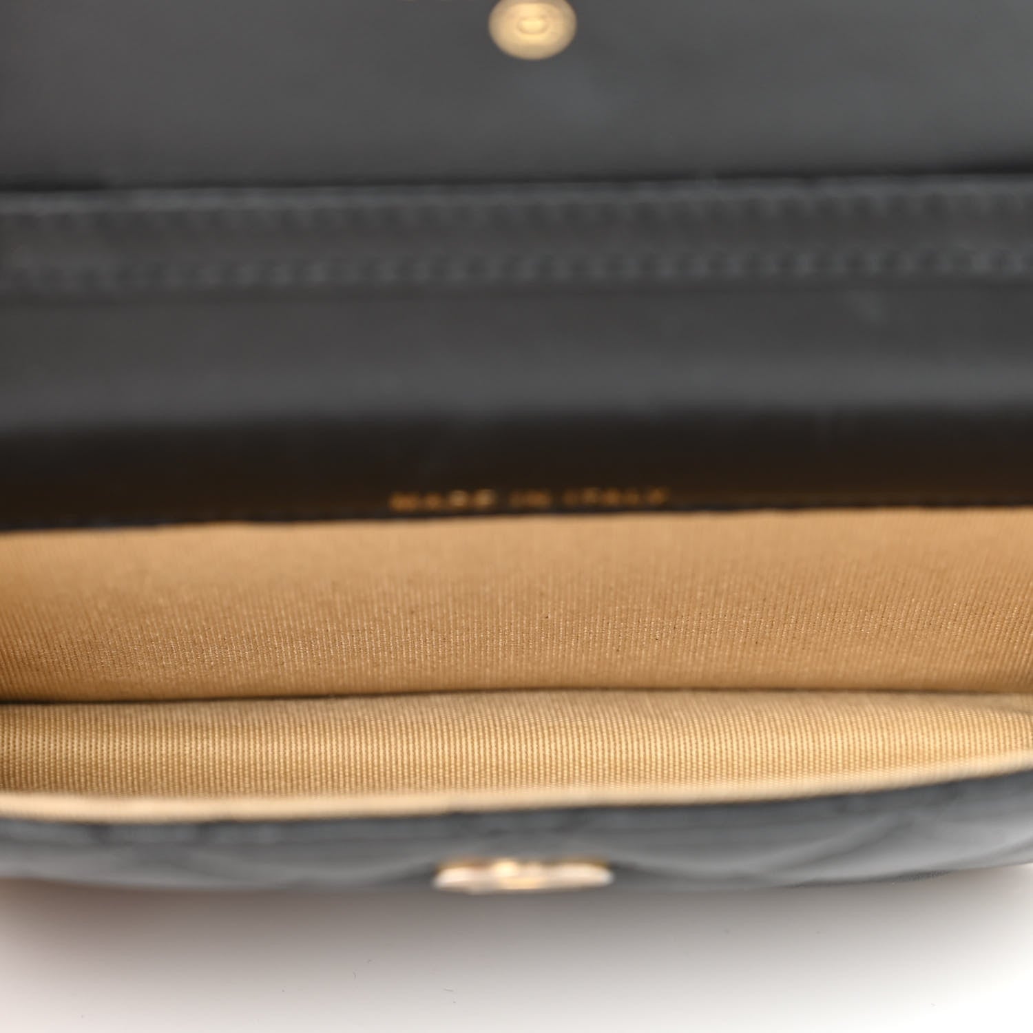 Chanel Lambskin Quilted Pearl Crush Clutch With Chain Black 5 of 12