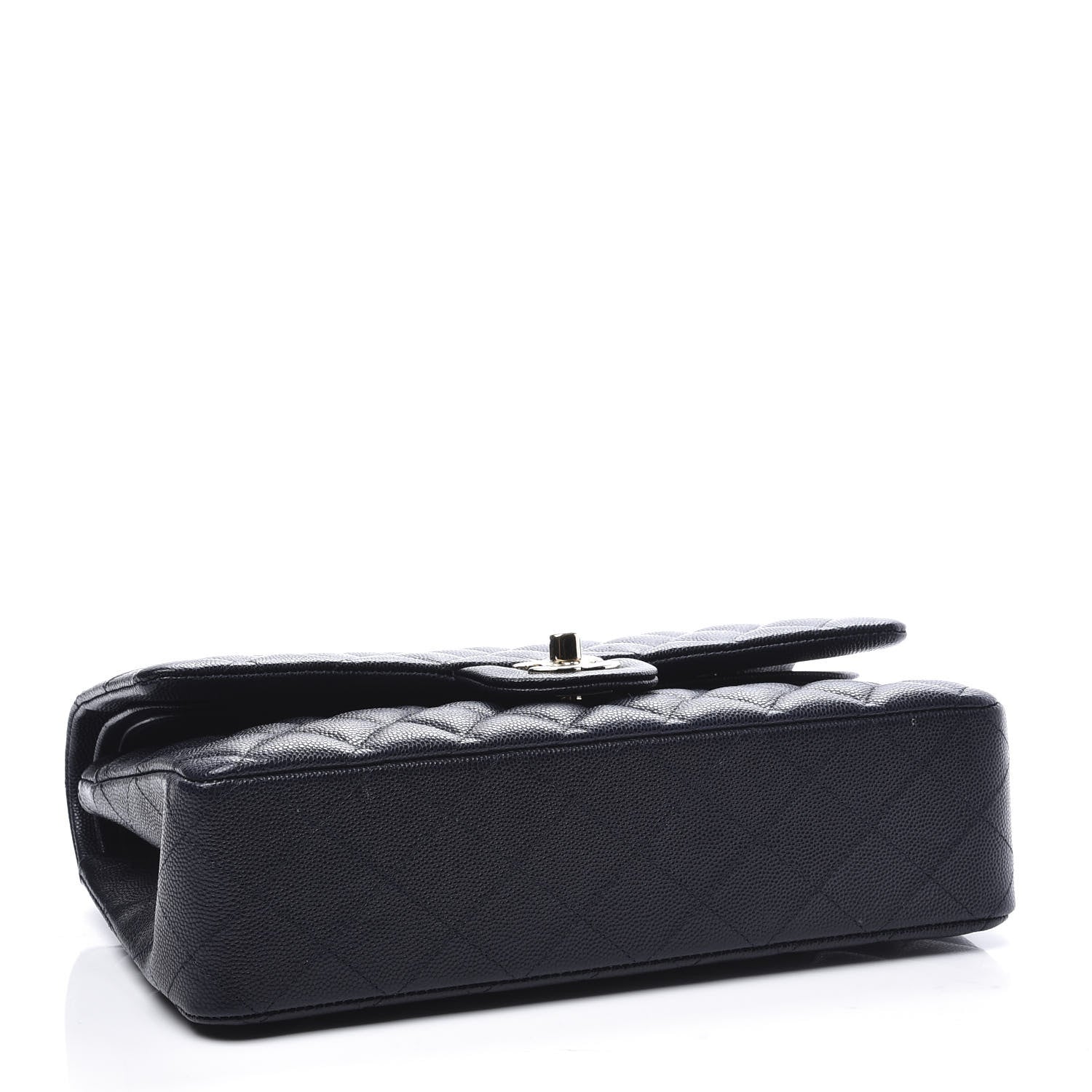 Chanel Caviar Quilted Medium Double Flap Navy 3 of 10