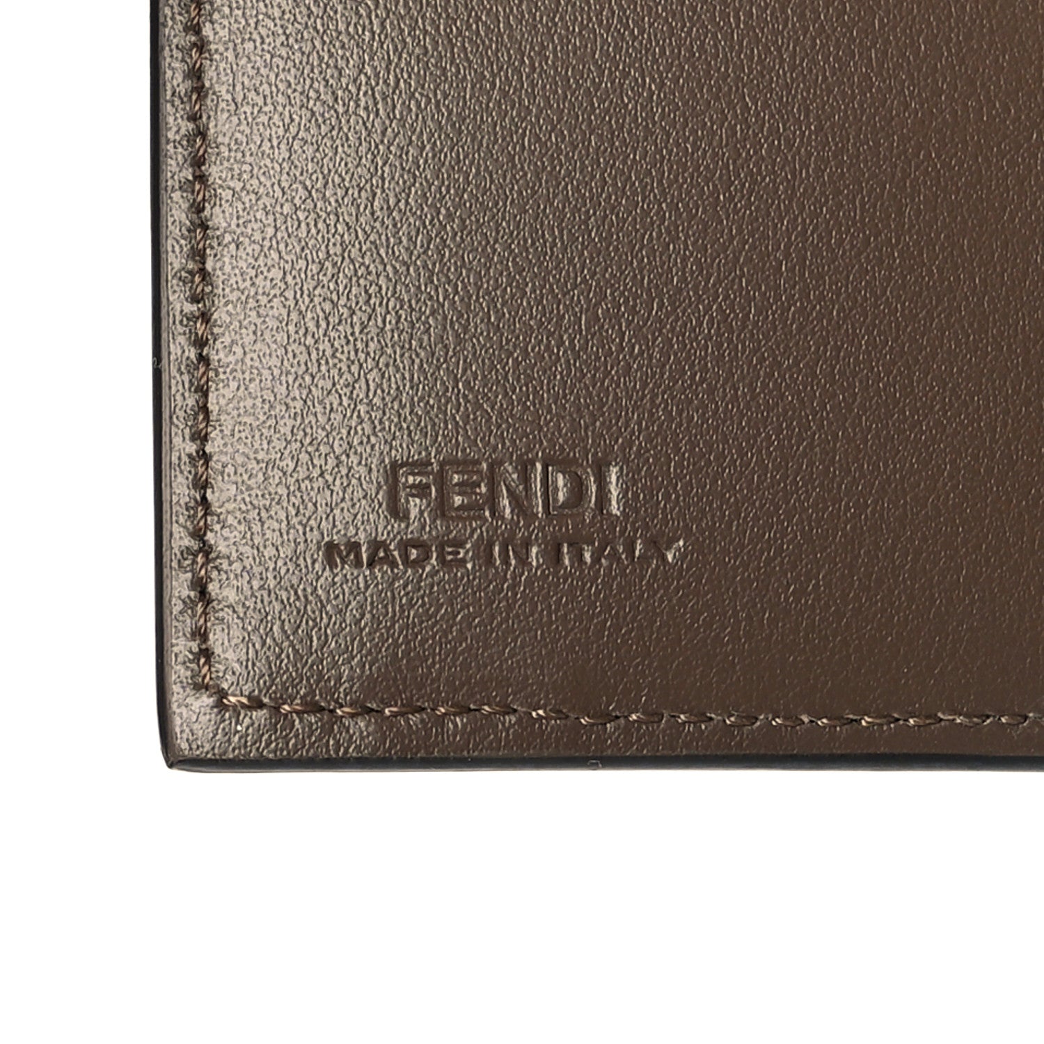 Fendi Calfskin FF 1974 Embossed Small Wallet Maya Black 7 of 9