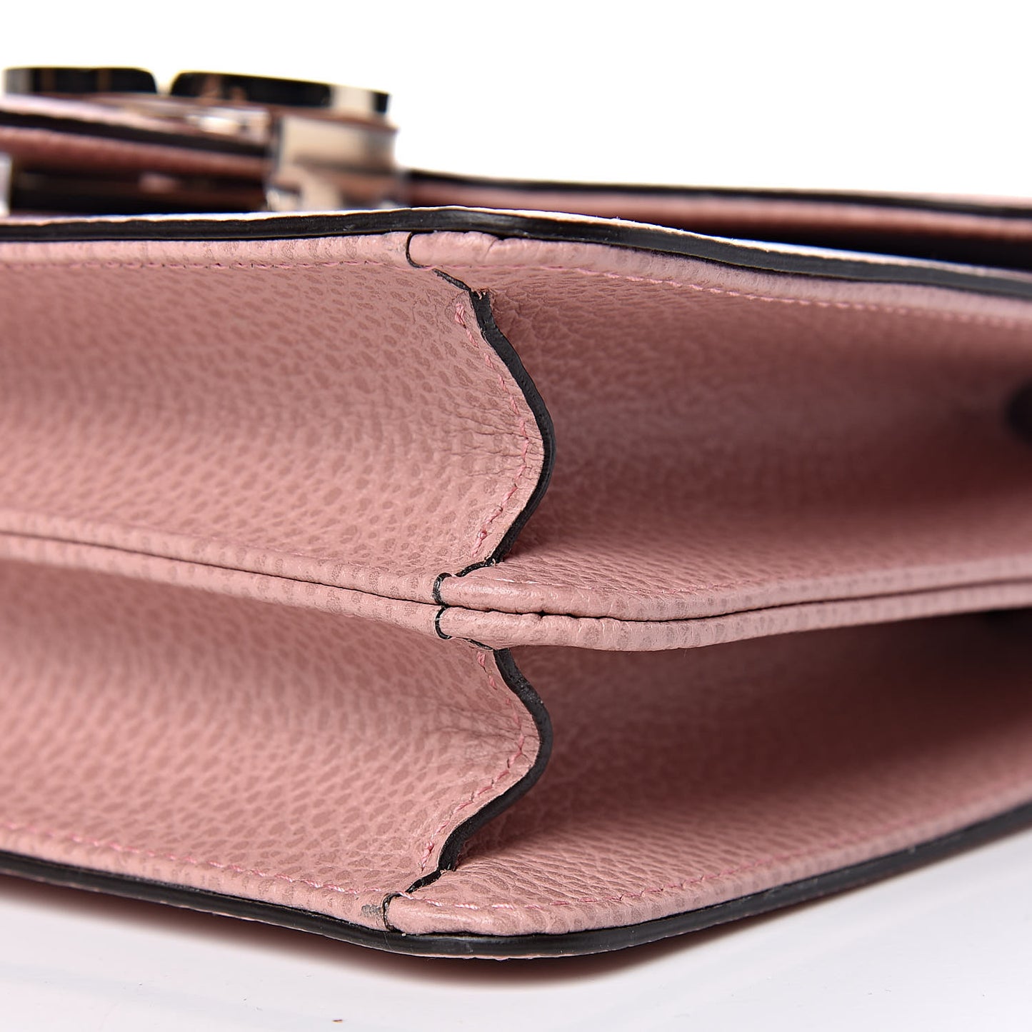 Dollar Calfskin Small Interlocking G Shoulder Bag Soft Pink