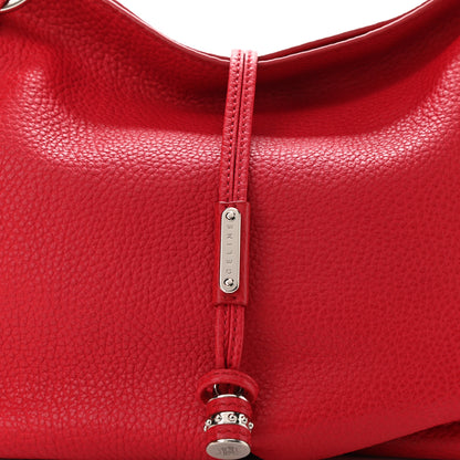 Celine Grained Calfskin Bittersweet Hobo Red 8 of 10