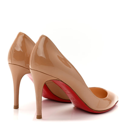Christian Louboutin Patent Pigalle Follies 85 Pumps 39.5 Nude 5 of 9