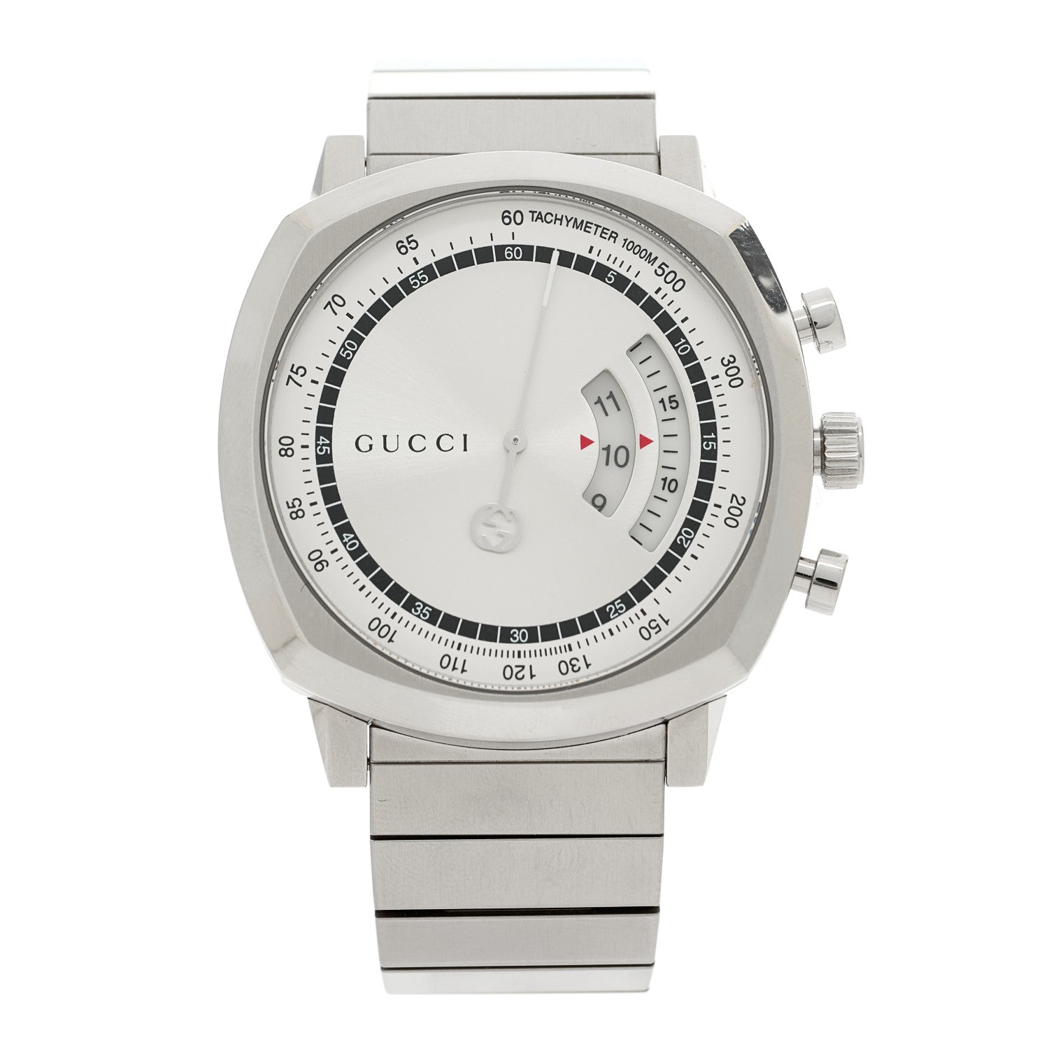Gucci Stainless Steel 40mm Grip Quartz Watch 1 of 5