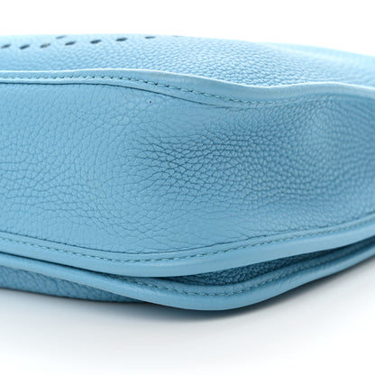 Hermes Taurillon Clemence Evelyne III PM Bleu Du Nord 10 of 10