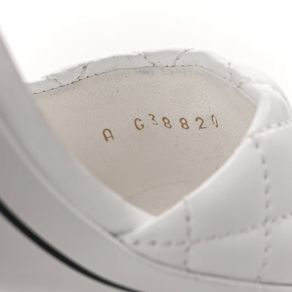 Chanel Lambskin Quilted Textured CC Mules 38.5 White 8 of 8