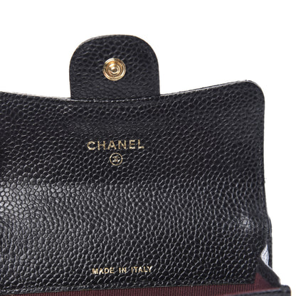 Chanel Caviar Quilted Flap Card Holder Black 7 of 9