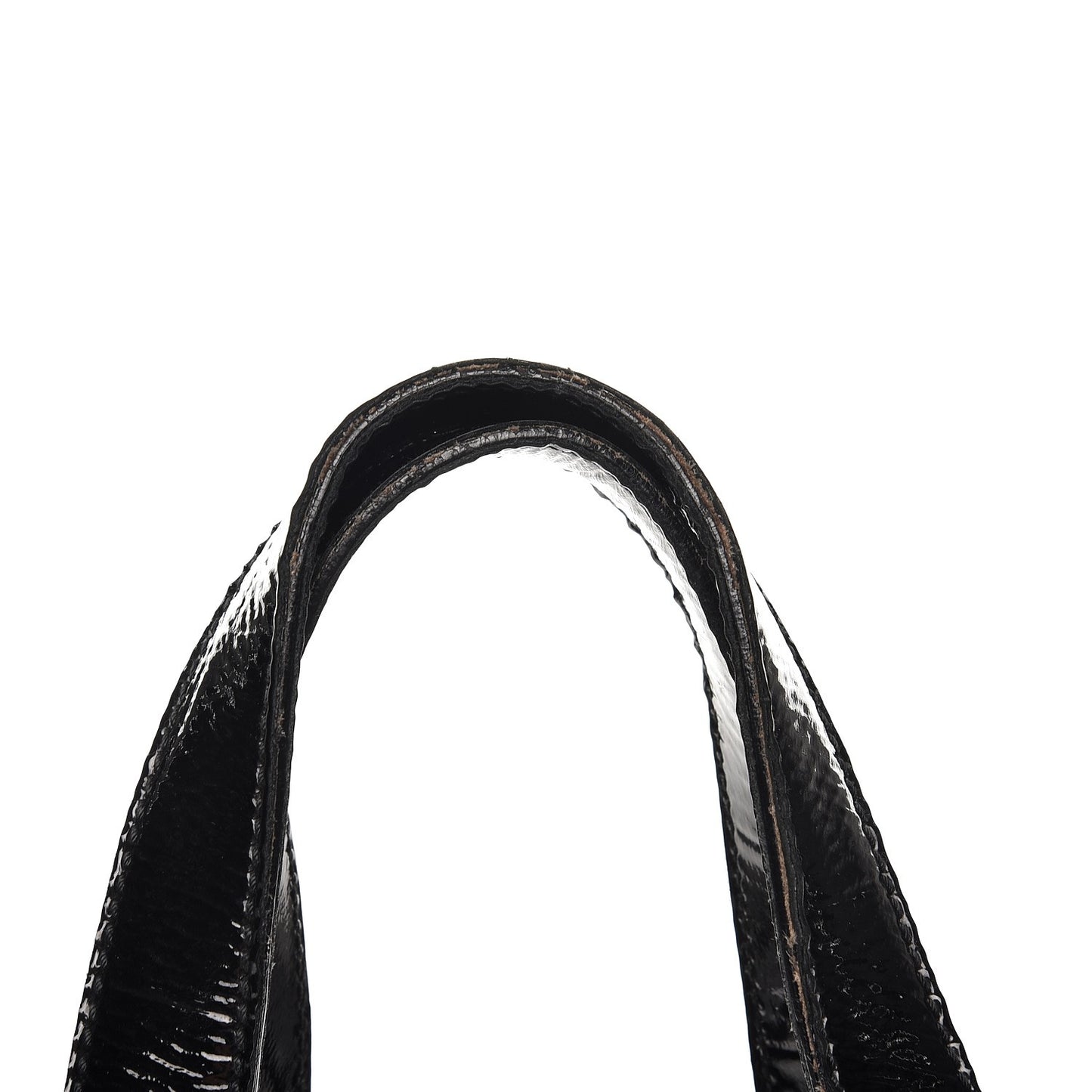 Crocodile Embossed Patent Large Muse Black