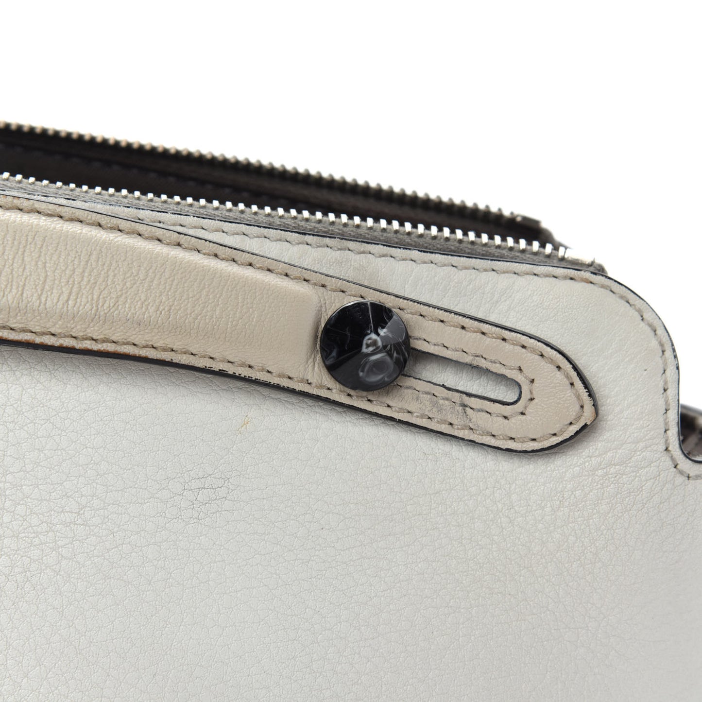 Vitello Dolce Bird of Paradise Embroidered Medium By The Way Boston Bag White Ice Multicolor