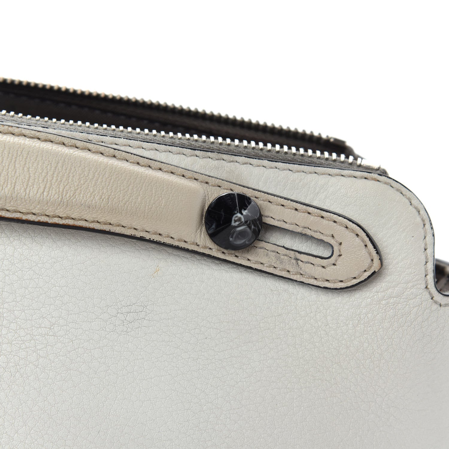 Fendi Vitello Dolce Bird of Paradise Embroidered Medium By The Way Boston Bag White Ice Multicolor 16 of 23