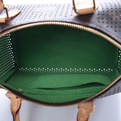 Louis Vuitton Monogram Perforated Speedy 30 Green 5 of 6