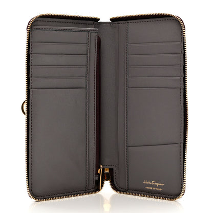 Salvatore Ferragamo Calfskin Sookie Zip Wallet Purple 5 of 6