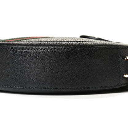 Gucci Grained Calfskin Web Mini Ophidia Round Shoulder Bag Black 16 of 19