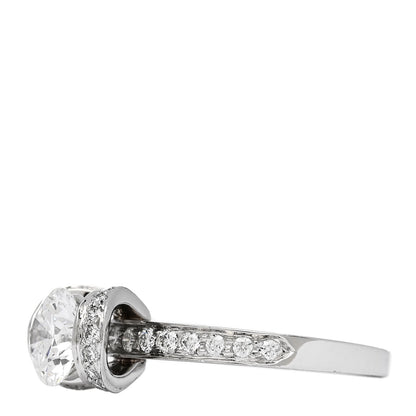 Tiffany Platinum Diamond 1.11ct Ribbon Engagement Ring 52 6 3 of 7
