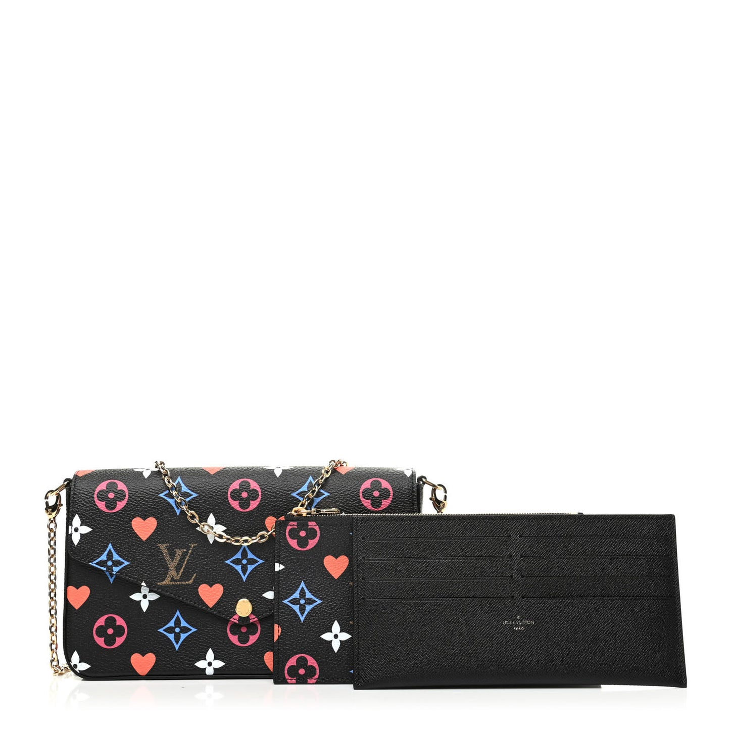 Game On Felicie Chain Wallet Black