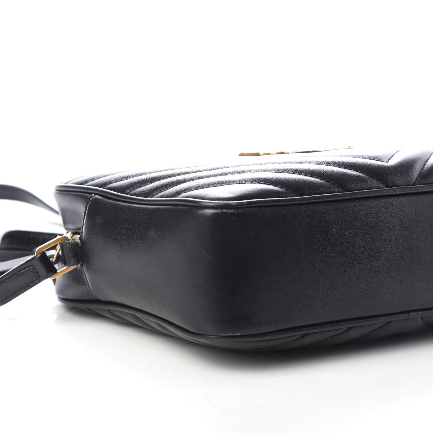 Saint Laurent Calfskin Matelasse Monogram Lou Camera Bag Black 8 of 9