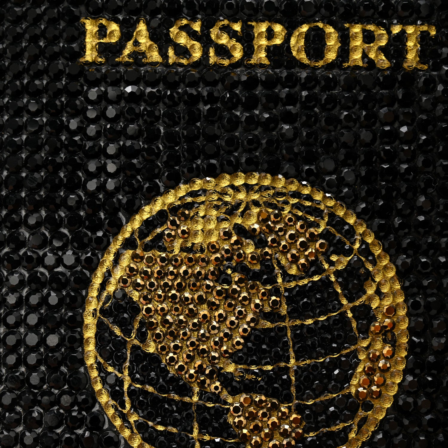 Judith Leiber Crystal Traveler Passport Holder Jet 7 of 8