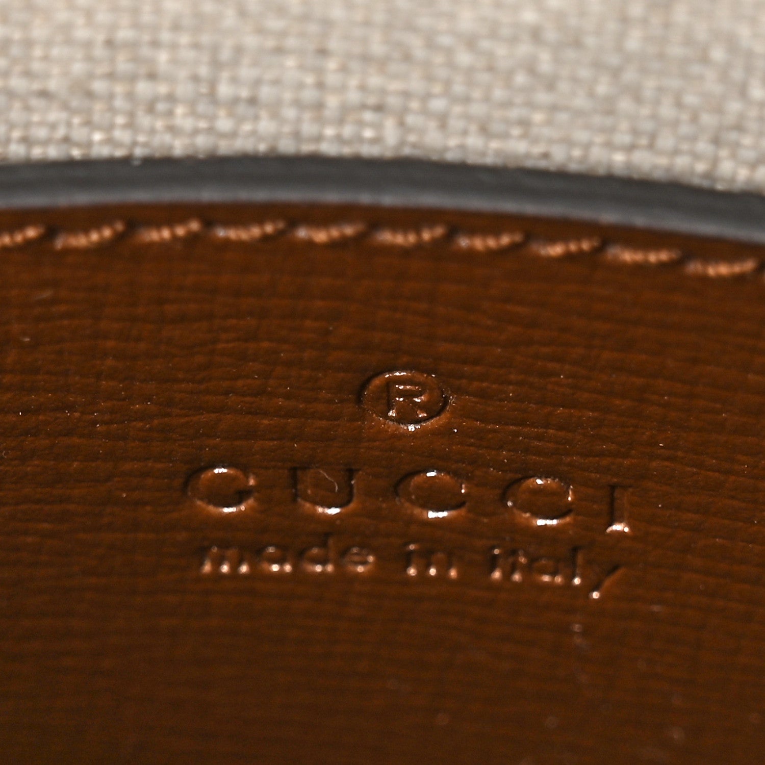 Gucci GG Supreme Monogram Azalea Calfskin Mini Retro Interlocking G Tote Bag Beige Ebony Brown Sugar 6 of 11