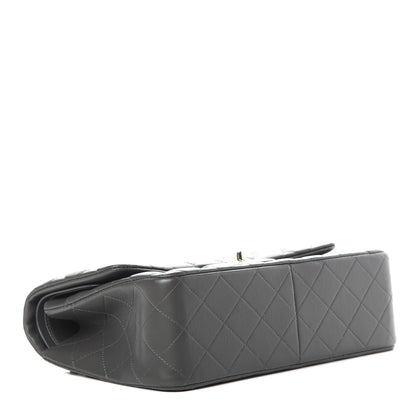Chanel Lambskin Quilted Jumbo Double Flap Grey 4 of 11