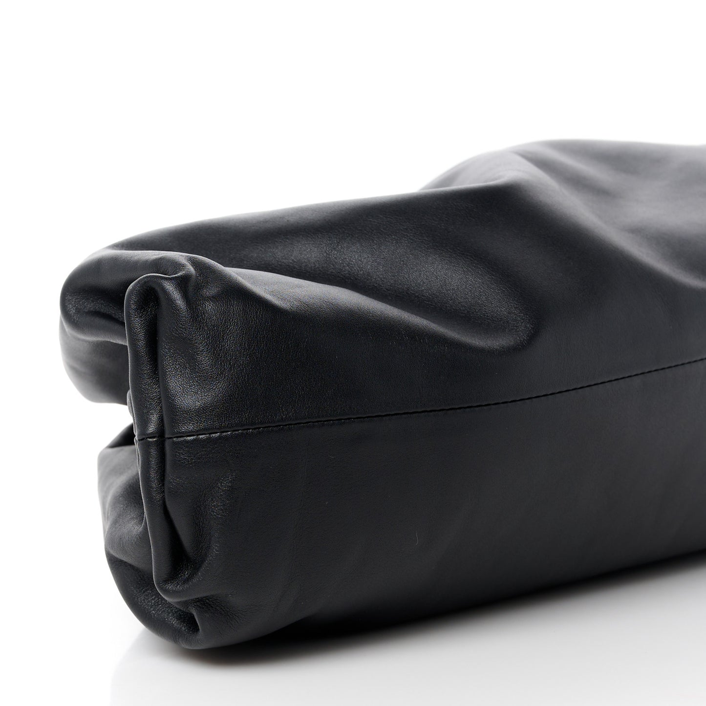 Smooth Butter Calf The Pouch Oversized Clutch Black