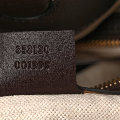 Gucci Guccissima Medium Bree Foldover Tote Chocolate 7 of 10