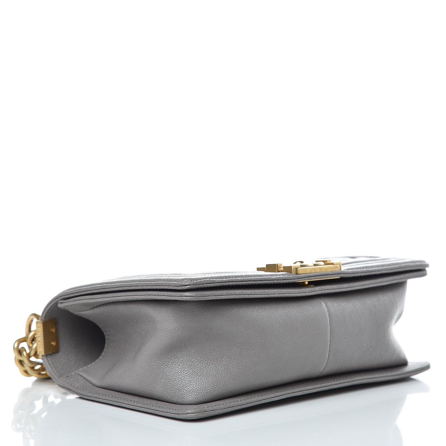 Chanel Caviar Quilted Medium Boy Flap Grey 4 of 13