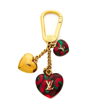 Louis Vuitton Resin Leopard Key Holder Rouge Fauviste 1 of 13