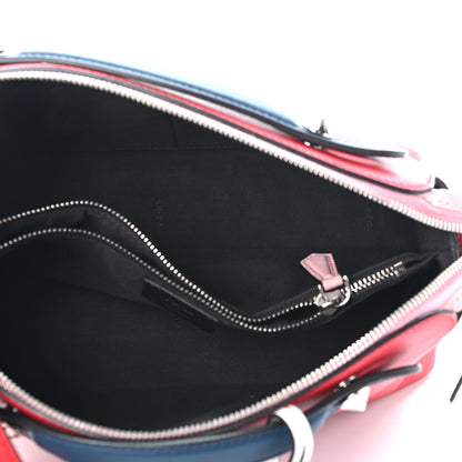 Fendi Vitello Dolce 4 Color Medium By The Way Boston Bag Caipiroska Blue Multicolor 5 of 10