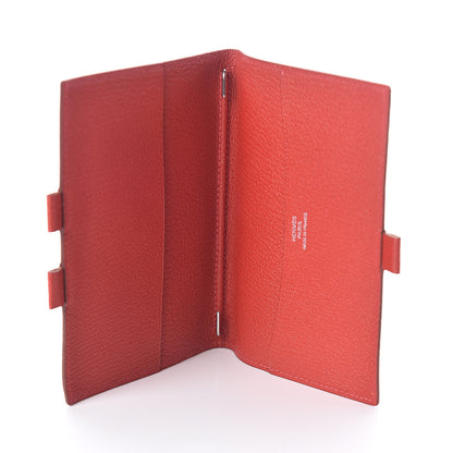 Hermes Chevre Mysore Vision Agenda Cover PM Rouge Casaque 5 of 6